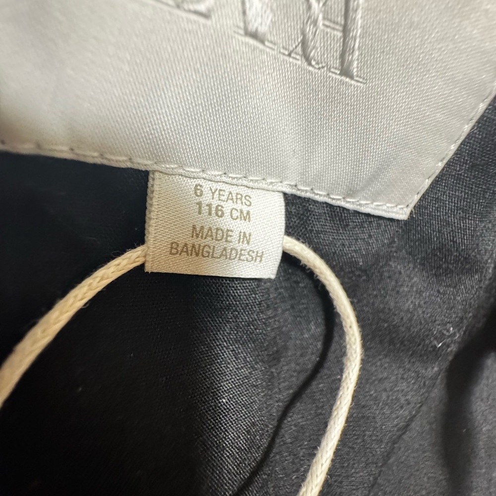 Zara Kids Washed Black Denim Bomber Jacket NWOT - Picture 2 of 3